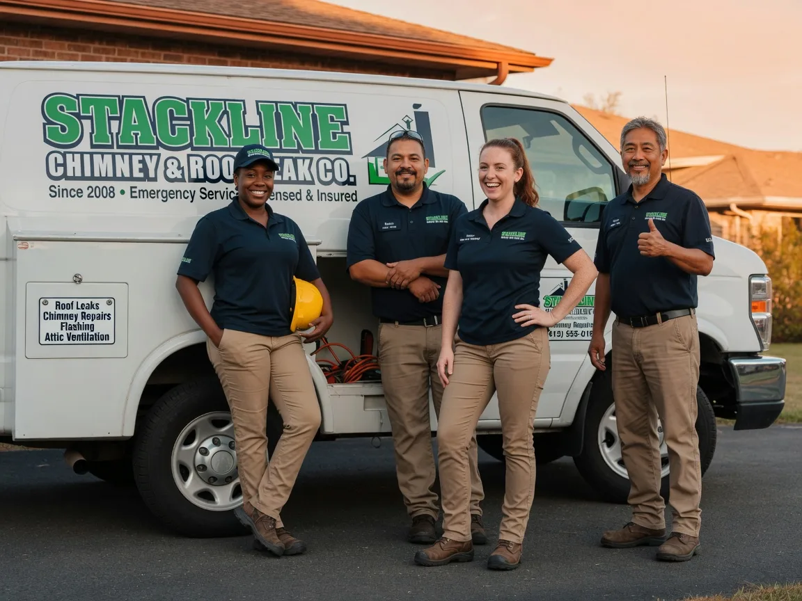 Chimney flashing repair company in Roland, OK